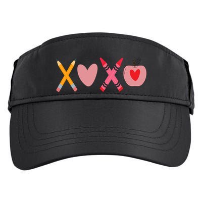 Xoxo Valentines Day School Holiday Adult Drive Performance Visor
