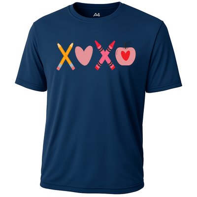 Xoxo Valentines Day School Holiday Cooling Performance Crew T-Shirt