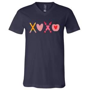 Xoxo Valentines Day School Holiday V-Neck T-Shirt