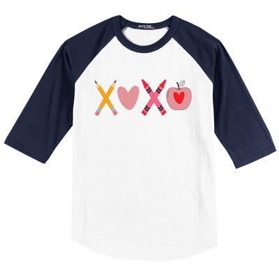 Xoxo Valentines Day School Holiday Baseball Sleeve Shirt