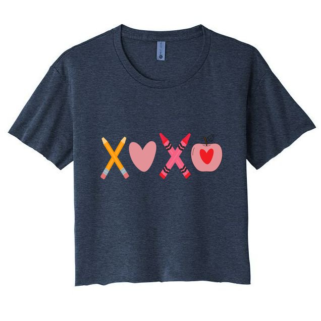 Xoxo Valentines Day School Holiday Crop Top