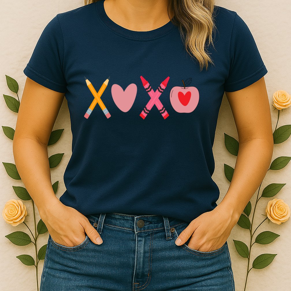 Xoxo Valentines Day School Holiday Womens T-Shirt
