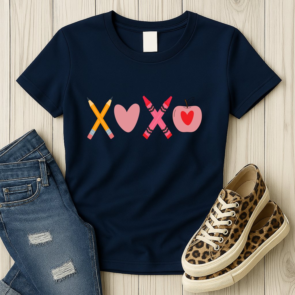 Xoxo Valentines Day School Holiday Womens T-Shirt