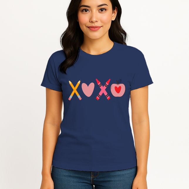 Xoxo Valentines Day School Holiday Womens T-Shirt