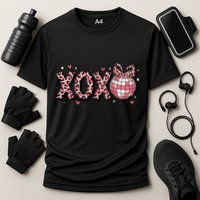 Xoxo Valentines Day Retro Cooling Performance Crew T-Shirt