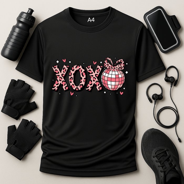 Xoxo Valentines Day Retro Cooling Performance Crew T-Shirt