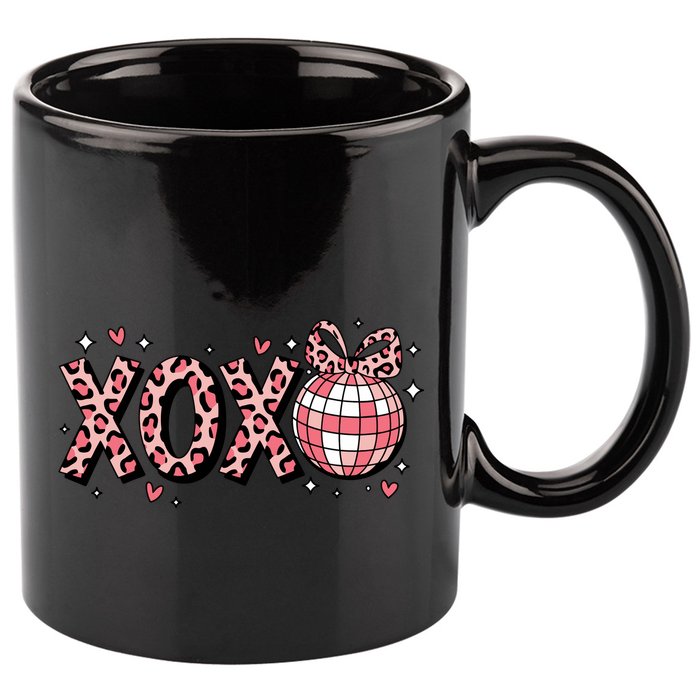 Xoxo Valentines Day Retro 11oz C Handle Ceramic Mug