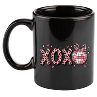 Xoxo Valentines Day Retro 11oz C Handle Ceramic Mug