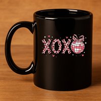 Xoxo Valentines Day Retro 11oz C Handle Ceramic Mug