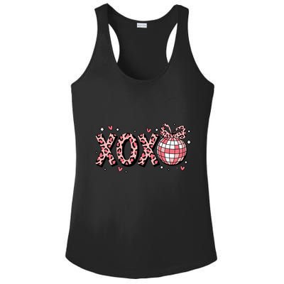 Xoxo Valentines Day Retro Ladies PosiCharge Competitor Racerback Tank