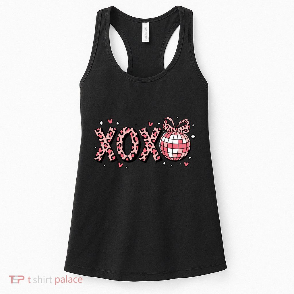 Xoxo Valentines Day Retro Womens Tank Top
