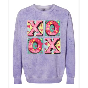 Xoxo ValentineS Day Theme Colorblast Crewneck Sweatshirt