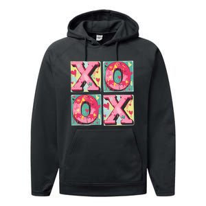 Xoxo ValentineS Day Theme Performance Fleece Hoodie