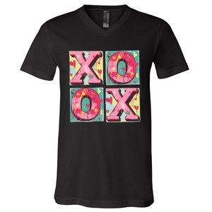 Xoxo ValentineS Day Theme V-Neck T-Shirt