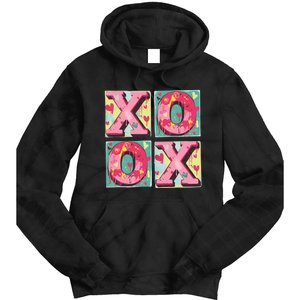 Xoxo ValentineS Day Theme Tie Dye Hoodie