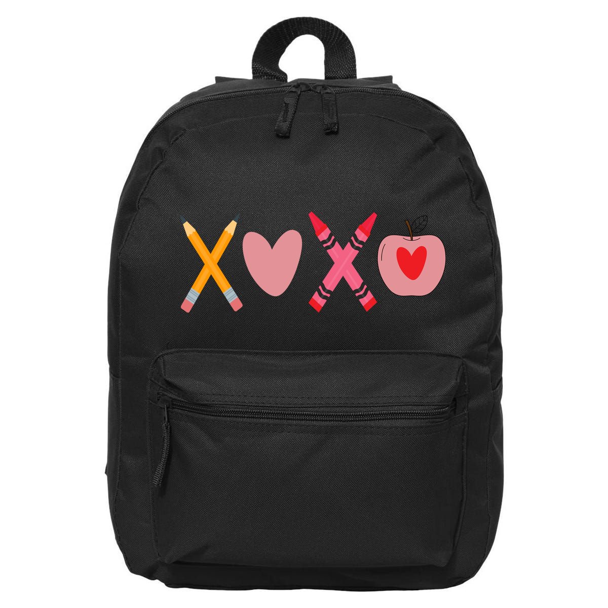 Xoxo Valentines Day Pencil Apple School 16 in Basic Backpack