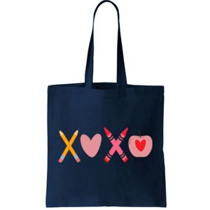 Xoxo Valentines Day Pencil Apple School Tote Bag