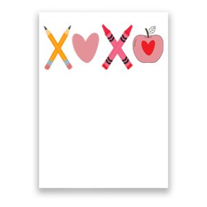 Xoxo Valentines Day Pencil Apple School Poster