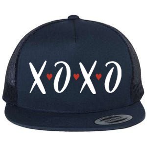 XOXO Valentines Day Heart Flat Bill Trucker Hat