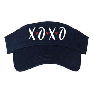 XOXO Valentines Day Heart Valucap Bio-Washed Visor