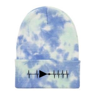 Xb70 Valkyrie Ecg Heartbeat Airplane Cool Gift Tie Dye 12in Knit Beanie