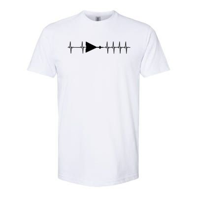 Xb70 Valkyrie Ecg Heartbeat Airplane Cool Gift Softstyle CVC T-Shirt