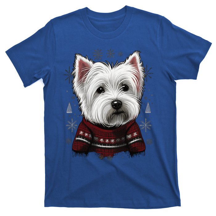 Xmas West Highland White Terrier Santa On Christmas Westie Cool Gift T-Shirt