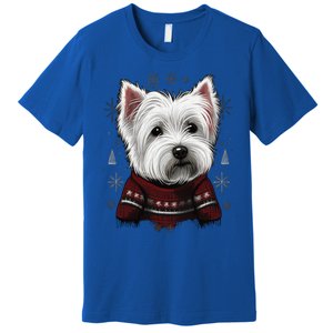 Xmas West Highland White Terrier Santa On Christmas Westie Cool Gift Premium T-Shirt