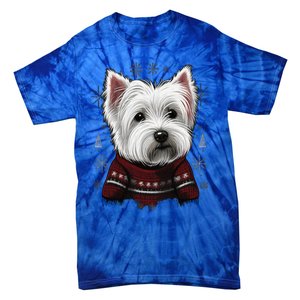 Xmas West Highland White Terrier Santa On Christmas Westie Cool Gift Tie-Dye T-Shirt