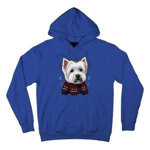 Xmas West Highland White Terrier Santa On Christmas Westie Cool Gift Tall Hoodie