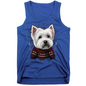 Xmas West Highland White Terrier Santa On Christmas Westie Cool Gift Tank Top