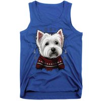 Xmas West Highland White Terrier Santa On Christmas Westie Cool Gift Tank Top