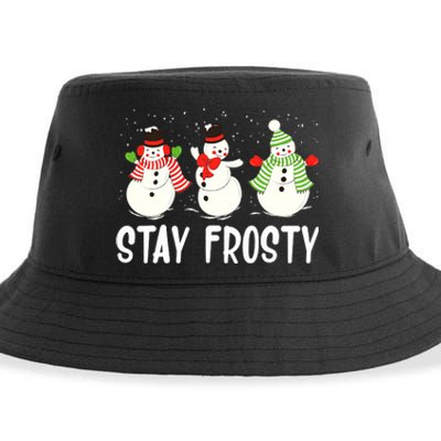 Xmas Winter Snowman Christmas Sweater Gifts Sustainable Bucket Hat