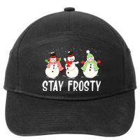 Xmas Winter Snowman Christmas Sweater Gifts 7-Panel Snapback Hat