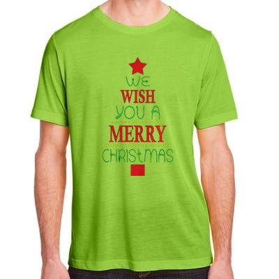 Xmas We Wish You A Merry Christmas Santa Gift Adult ChromaSoft Performance T-Shirt