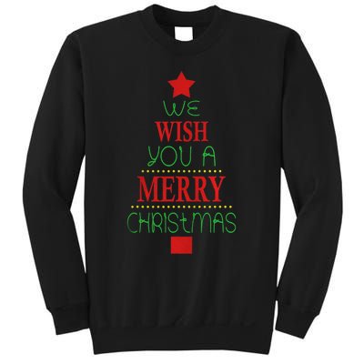 Xmas We Wish You A Merry Christmas Santa Gift Sweatshirt