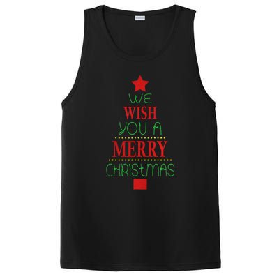 Xmas We Wish You A Merry Christmas Santa Gift PosiCharge Competitor Tank