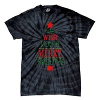 Xmas We Wish You A Merry Christmas Santa Gift Tie-Dye T-Shirt