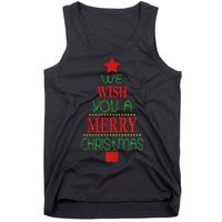 Xmas We Wish You A Merry Christmas Santa Gift Tank Top