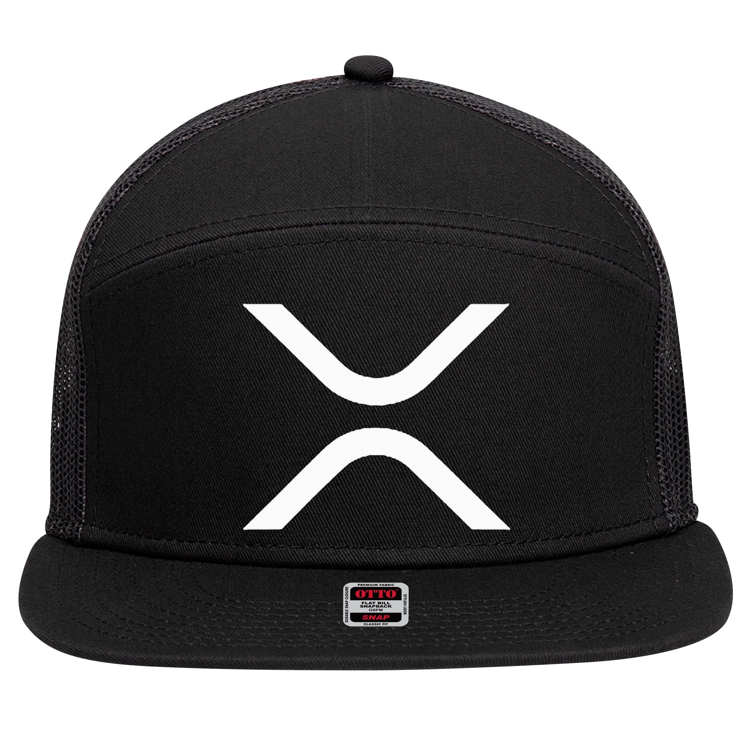 Xrp 7 Panel Mesh Trucker Snapback Hat