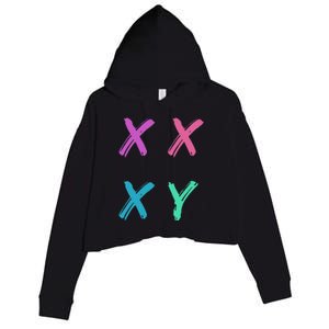 Xx Xy Crop Fleece Hoodie