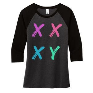 Xx Xy Women's Tri-Blend 3/4-Sleeve Raglan Shirt