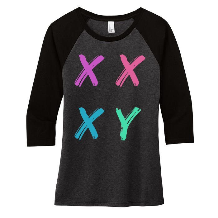 Xx Xy Women's Tri-Blend 3/4-Sleeve Raglan Shirt