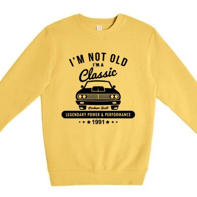 Year 1991 Car 31 Years Old Premium Crewneck Sweatshirt