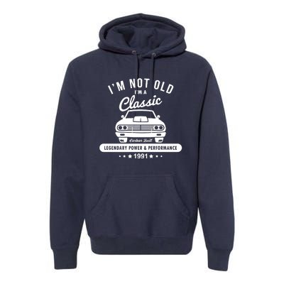 Year 1991 Car 31 Years Old Premium Hoodie