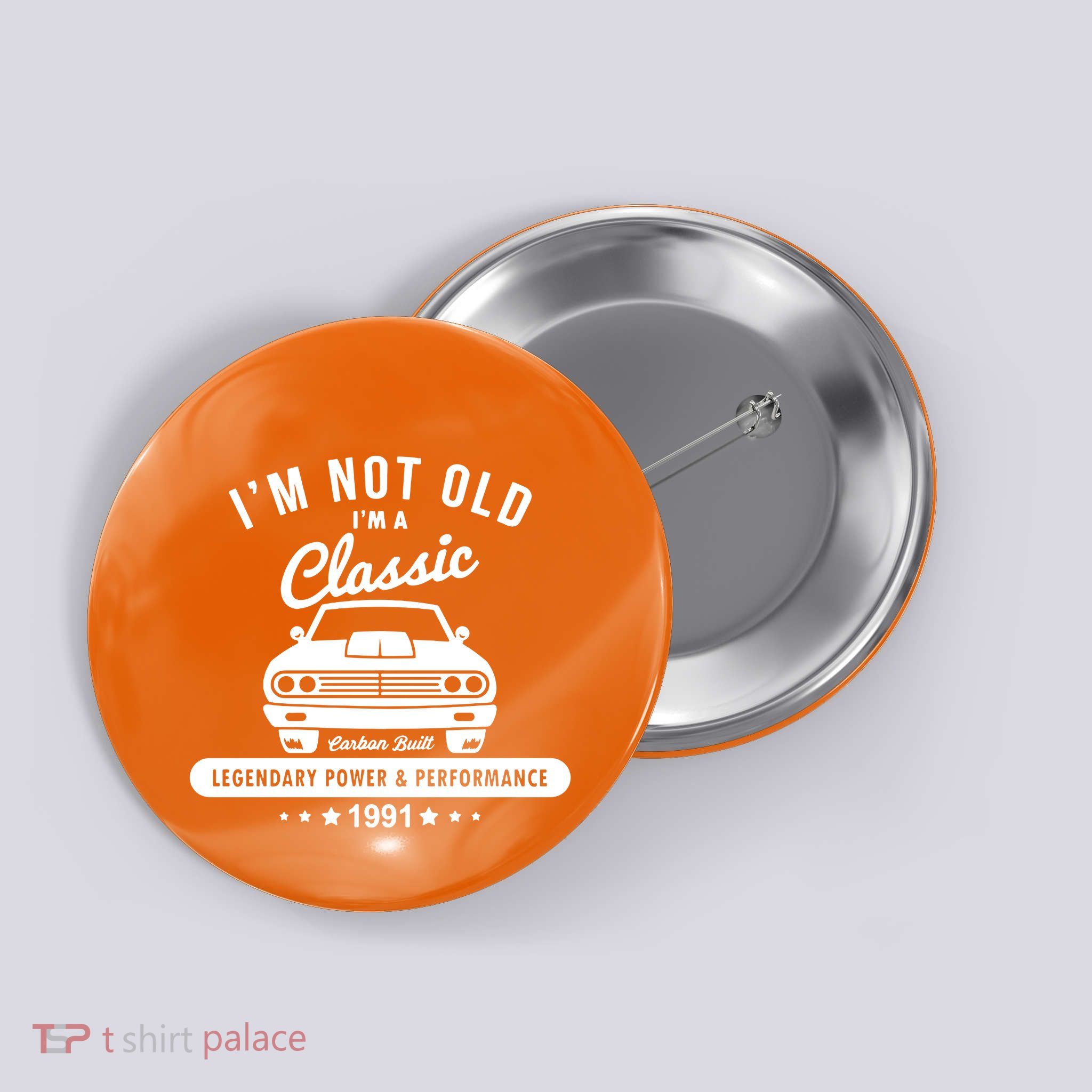 Year 1991 Car 31 Years Old Button