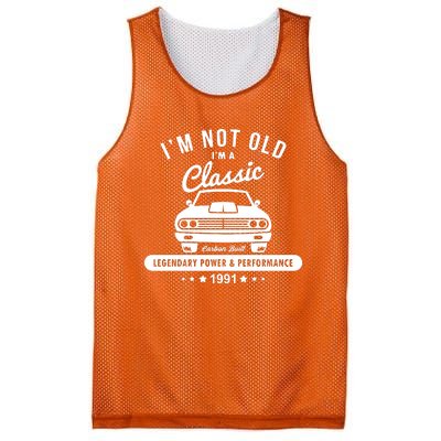 Year 1991 Car 31 Years Old Mesh Reversible Basketball Jersey Tank