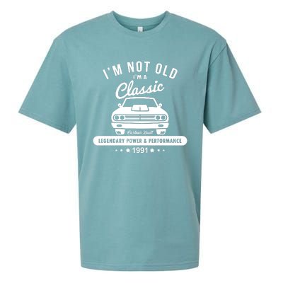 Year 1991 Car 31 Years Old Sueded Cloud Jersey T-Shirt