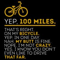 Yep 100 Miles Bike Cycling Humor Cyclist Bicycle Riding Love Doggie Tank