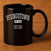 Youngstown 1848 Ohio 11oz C Handle Ceramic Mug